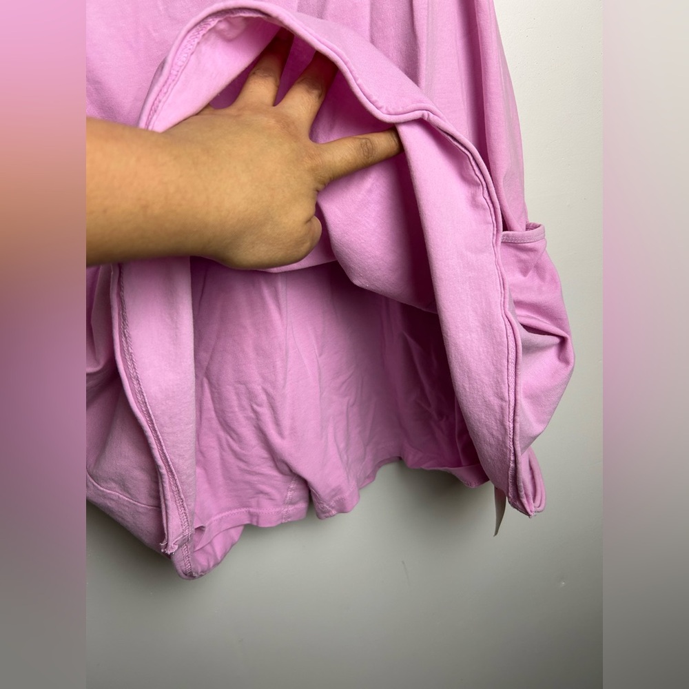 Fp Movement by Free people L Hot Shot Mini dress Romper Pink lightweight stretch - Picture 7 of 15